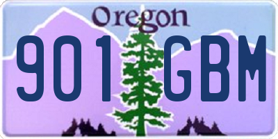 OR license plate 901GBM