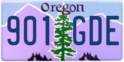 OR license plate 901GDE