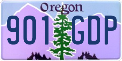 OR license plate 901GDP