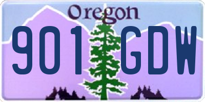 OR license plate 901GDW