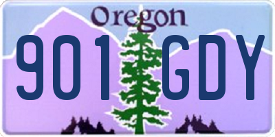 OR license plate 901GDY