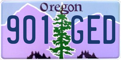 OR license plate 901GED