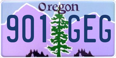 OR license plate 901GEG