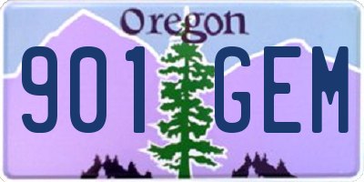 OR license plate 901GEM