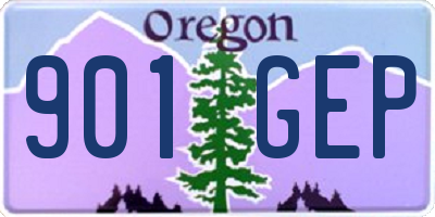 OR license plate 901GEP