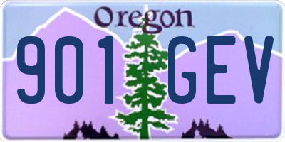 OR license plate 901GEV