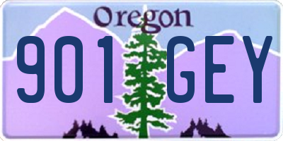 OR license plate 901GEY