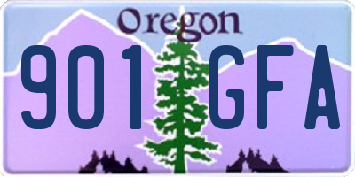 OR license plate 901GFA
