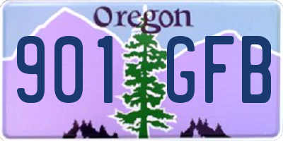 OR license plate 901GFB