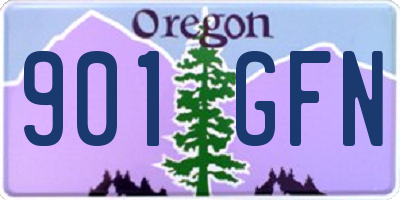 OR license plate 901GFN