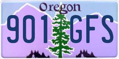OR license plate 901GFS