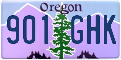 OR license plate 901GHK