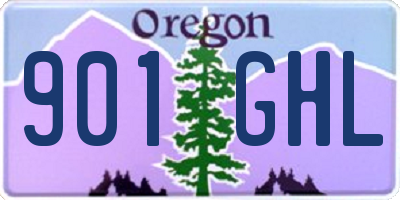 OR license plate 901GHL