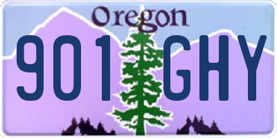 OR license plate 901GHY