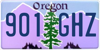 OR license plate 901GHZ