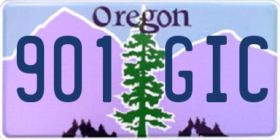 OR license plate 901GIC