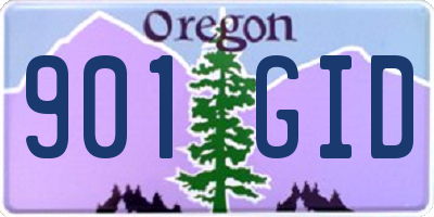 OR license plate 901GID