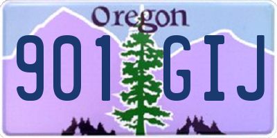 OR license plate 901GIJ