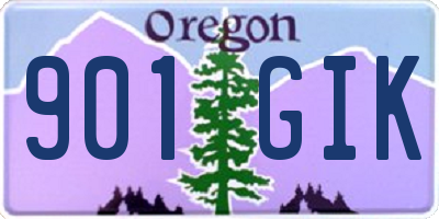 OR license plate 901GIK