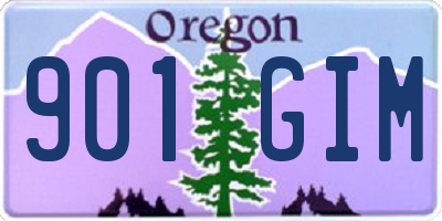 OR license plate 901GIM