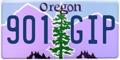 OR license plate 901GIP