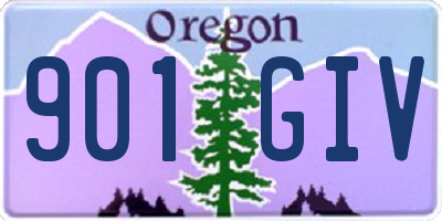 OR license plate 901GIV