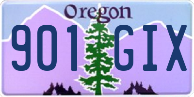 OR license plate 901GIX