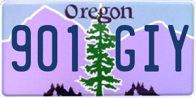 OR license plate 901GIY