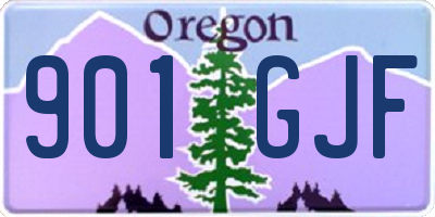 OR license plate 901GJF