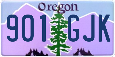 OR license plate 901GJK