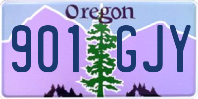 OR license plate 901GJY