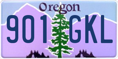 OR license plate 901GKL