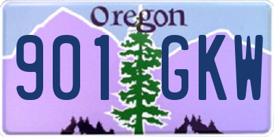 OR license plate 901GKW