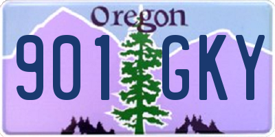OR license plate 901GKY