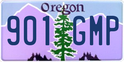 OR license plate 901GMP