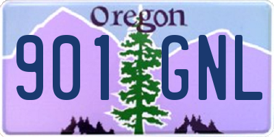 OR license plate 901GNL