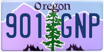 OR license plate 901GNP