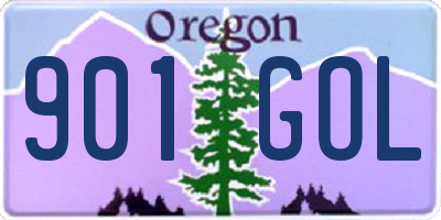 OR license plate 901GOL