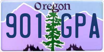 OR license plate 901GPA