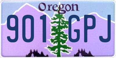 OR license plate 901GPJ