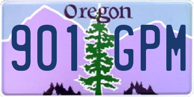OR license plate 901GPM