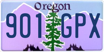 OR license plate 901GPX