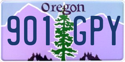OR license plate 901GPY