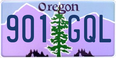 OR license plate 901GQL