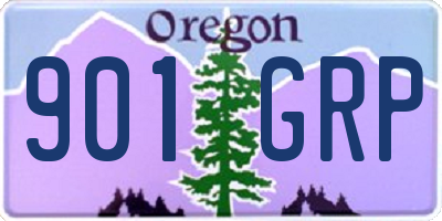 OR license plate 901GRP