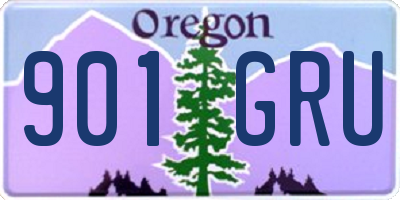 OR license plate 901GRU