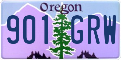 OR license plate 901GRW