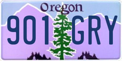 OR license plate 901GRY