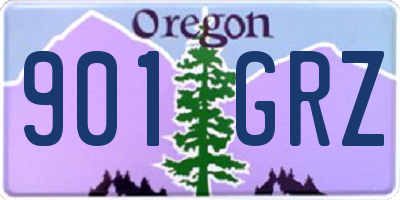 OR license plate 901GRZ