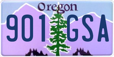 OR license plate 901GSA
